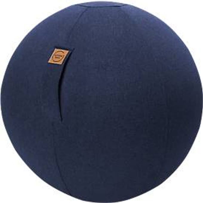 Zitbal FELT, vilt-imitatie 100% polyester, afwasbaar, scheurvast, draaglus, donkerblauw
