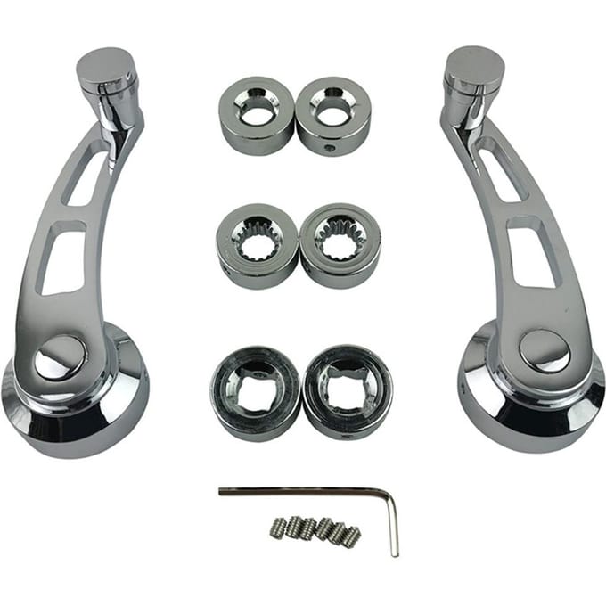 Auto Chroom Billet Aluminium 4-1/4  Raamslinger Voor Chevy Ford Chrysler gray