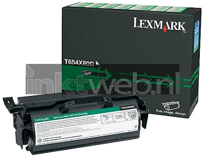 Lexmark T654X80G zwart (Origineel Hoge Capaciteit)