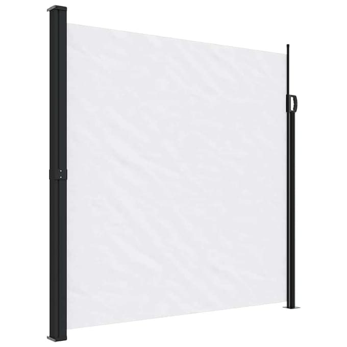 vidaXL - Windscherm - uittrekbaar - 200x600 - cm - wit