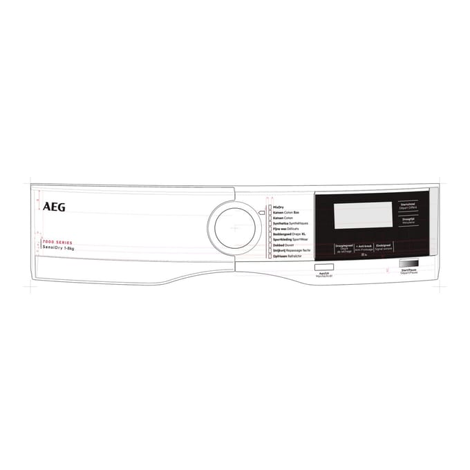 AEG controlepaneel, wit, AEG 140243722018