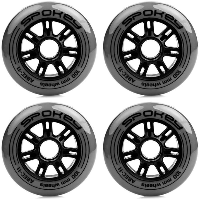 Spokey Pu 100 Mm Skateboardwielen Zwart