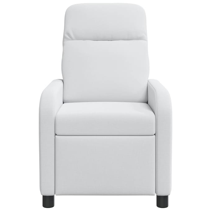 vidaXL - Recliner - Wit - Stof