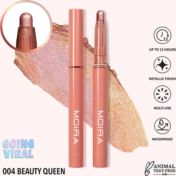 Moira Stellar Glaze Stick Eyeshadow 004 Beauty Queen