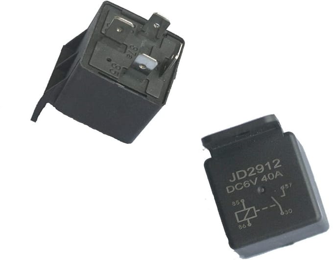 6V 40A Universele Wisselrelais voor Auto en Motorfiets - 4 Pins