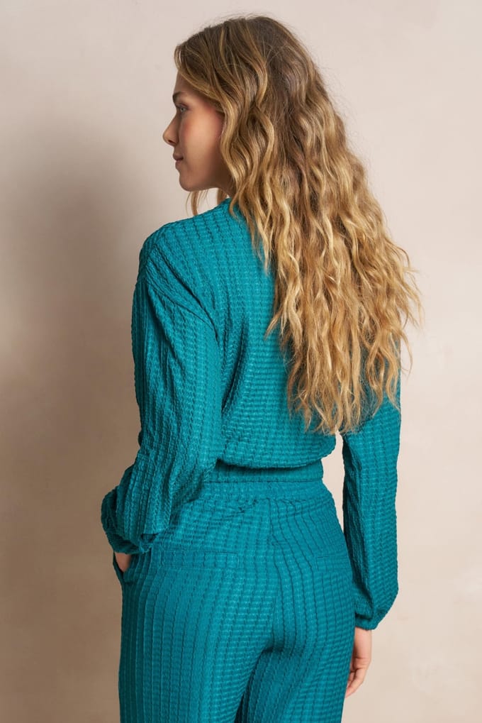 Lofty Manner T-shirt Top Talitha Rb19 Teal Dames Maat - XS
