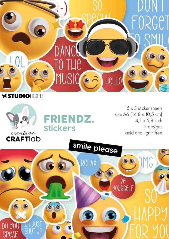 Sticker pad Smile please - Friendz nr. 52
