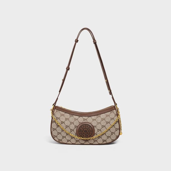 Tas Dames Tas Crossbody Grote Capaciteit Knödel Canvas Tas Schouder Commuter Tas brown