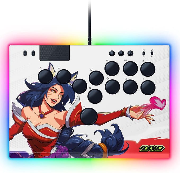 Razer Kitsune - All-Button Optical Arcade Controller - PS5 and PC - 2XKO Edition - Wired Controller - PC