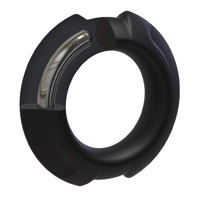 Doc Johnson Flexisteel - Silicone Inner Metal Core - 35 mm - Black