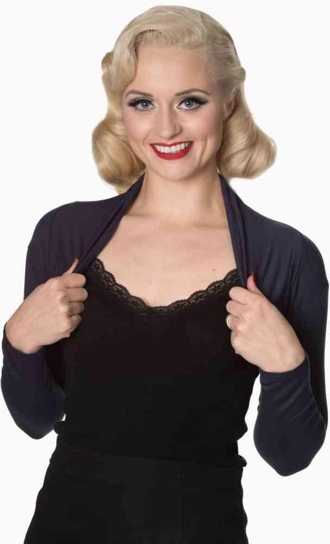 Dancing Days - FOLDED Bolero - S - Blauw