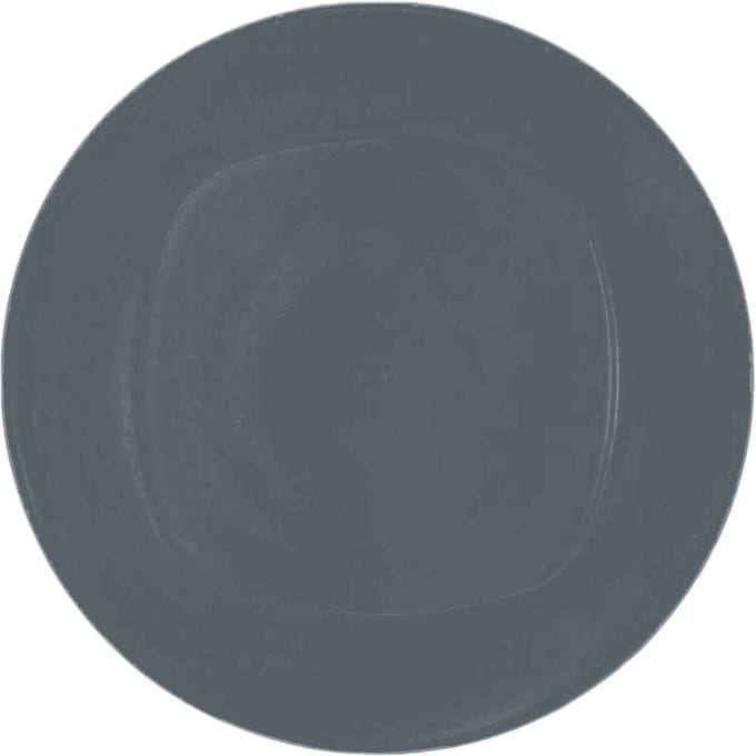 Excellent Houseware Ontbijt/dinerbordjes - 4x stuks - grijs - 20 cm