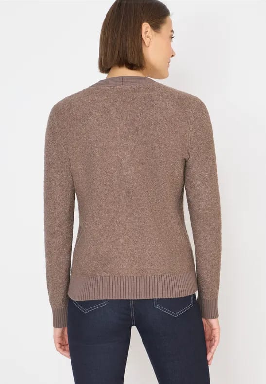 Zacht bouclé vest