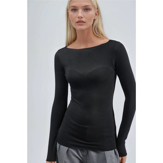 Bootsneck Lange Mouwen Lichtgewicht Blouse