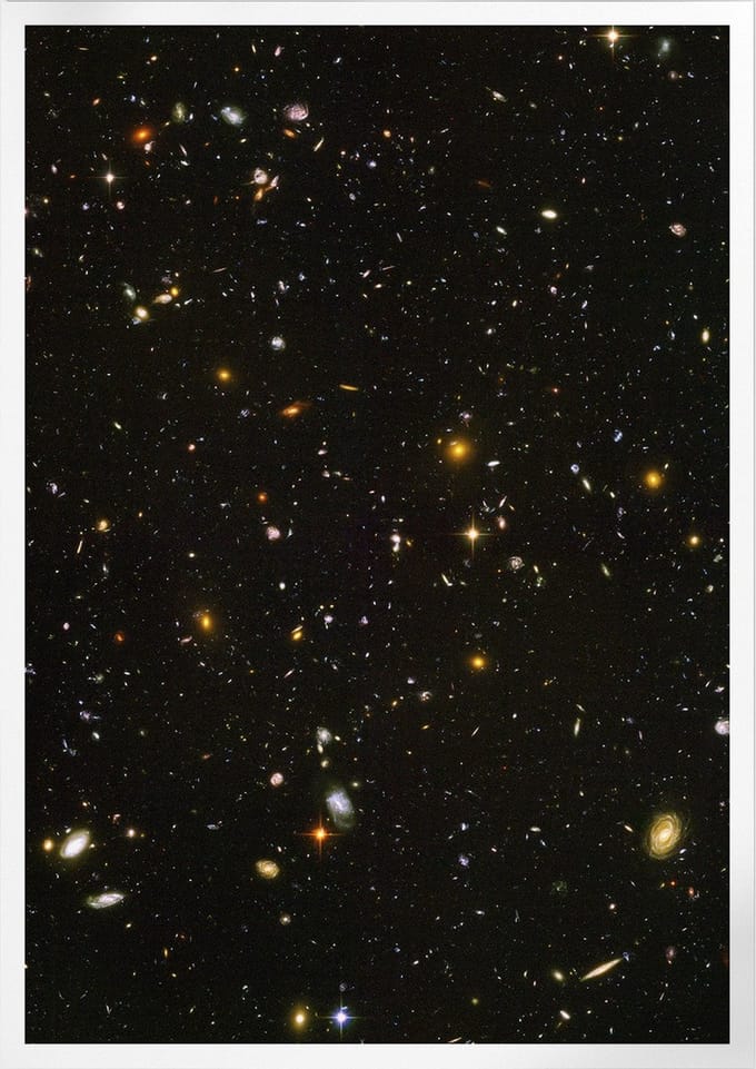 Hubble Ultra Deep Field | Space, Astronomie & Ruimtevaart Poster | A3: 30x40 cm