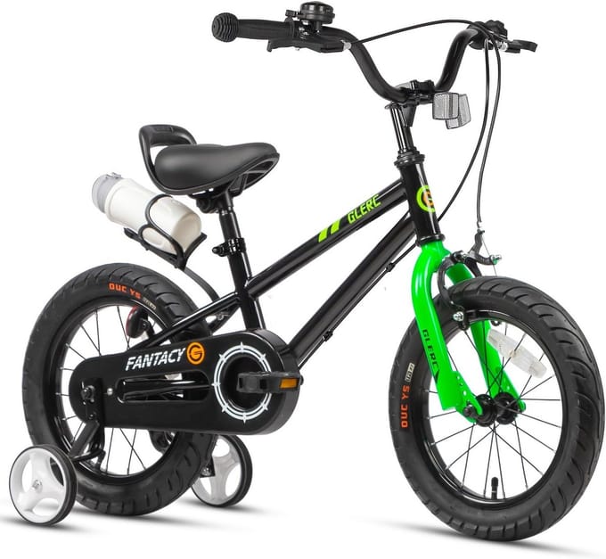 Kinderfiets - Loopfiets - Leren Fietsen - Verstelbaar Zadel - 14 inch - Zwart