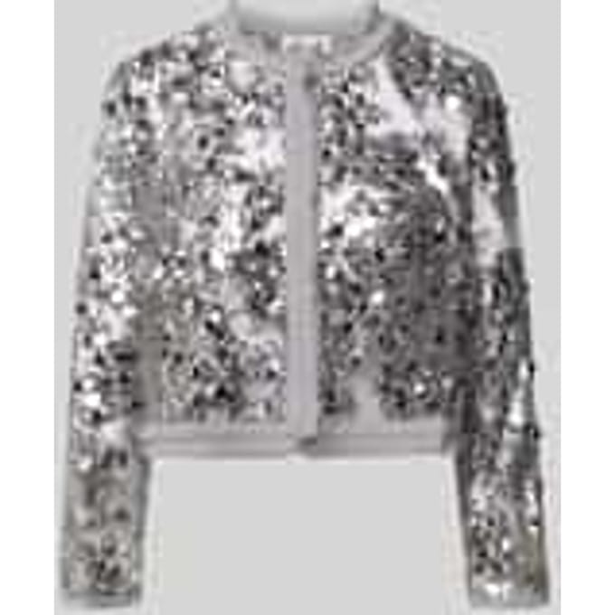 blouse met all-over pailletten