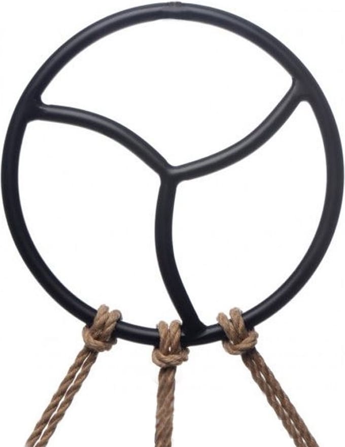 Black Line - Shibari Bondage Suspension Ring - Zwart