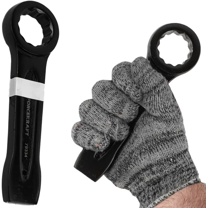 Forcekraft FK-79334 Serie - Ringsteeksleutel - 34mm - Versterkte Constructie - Anti-Vibratie Handgreep