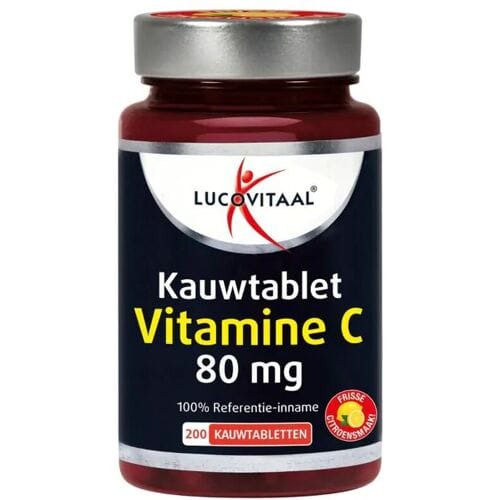 Lucovitaal Vitamine C 80mcg Kauwtablet Citroen - 800 tabletten