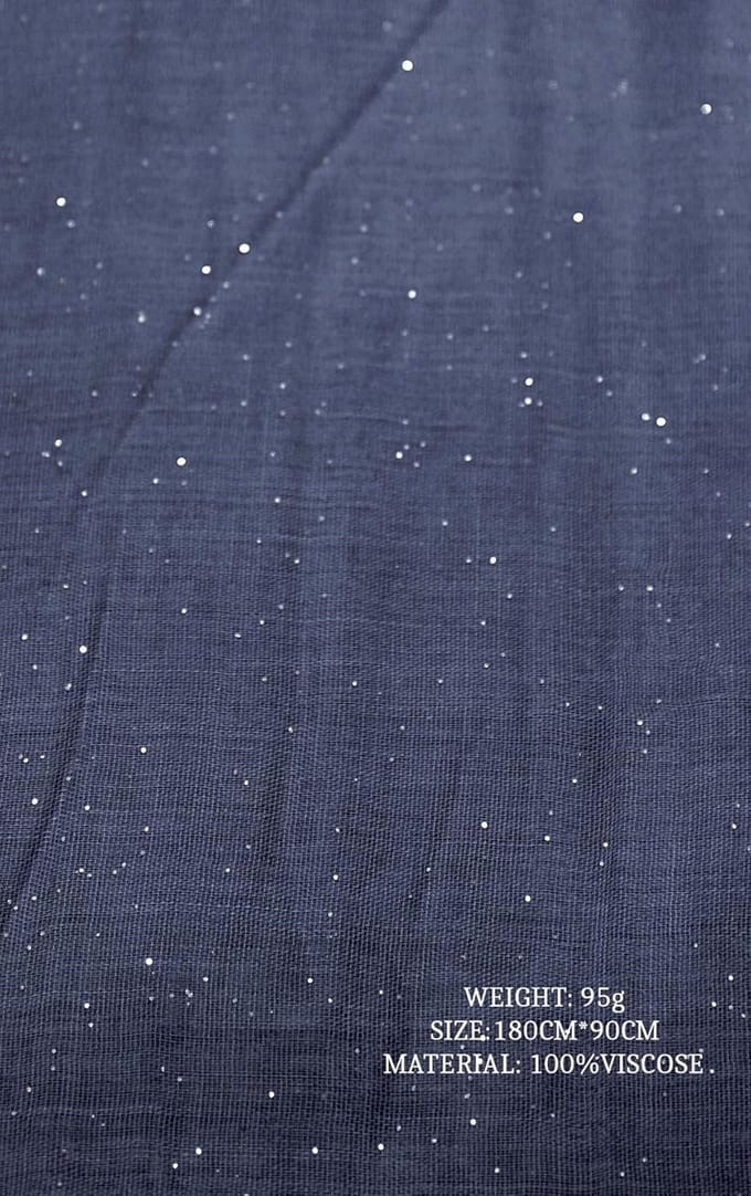 Dames Sjaal met Glitter Pailletten Lus