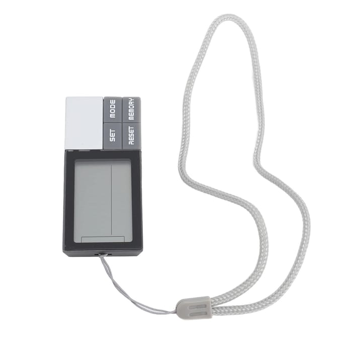Stappenteller Mini Eenvoudige Digitale LCD Stappenteller Draagbare Stappenteller Wandelen 3D Stappenteller voor Wandelen white