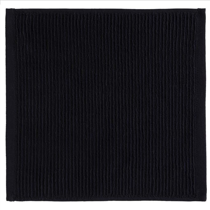 DDDDD - Basic - 4x Vaatdoek - Set van 4 - Katoen - 30x30cm - Zwart