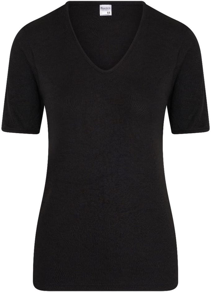 Beeren Dames Thermo Shirt korte mouw - Zwart - maat XL