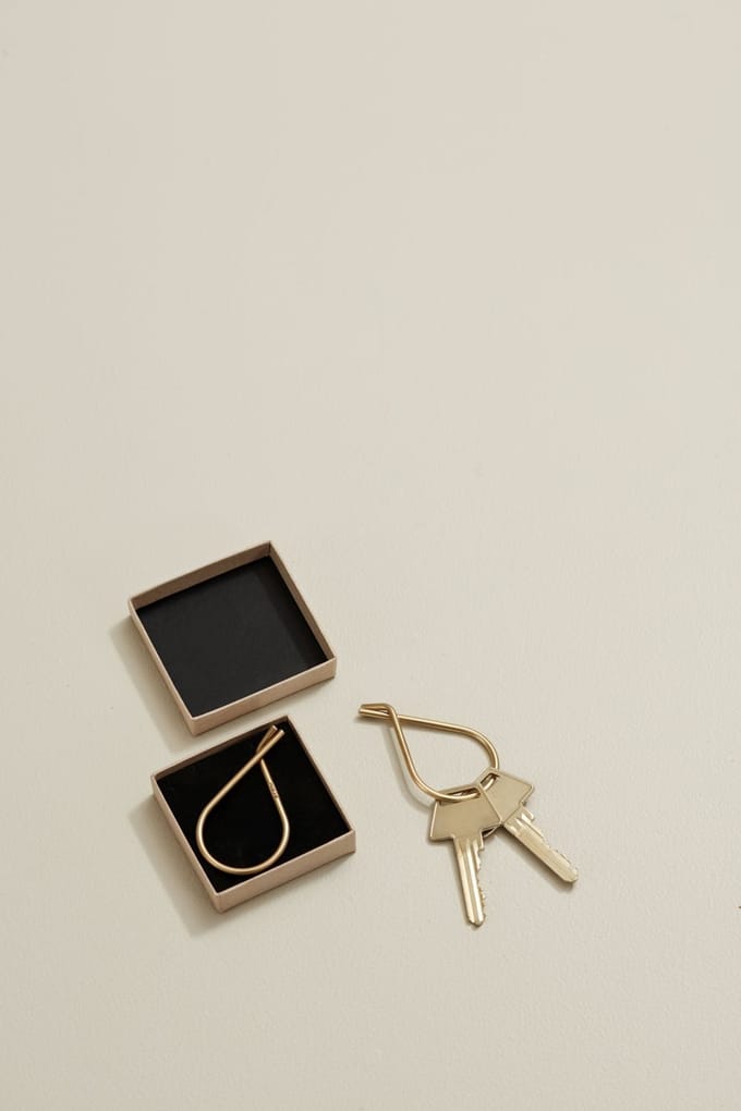 Moebe - Sleutelhanger - messing - goud