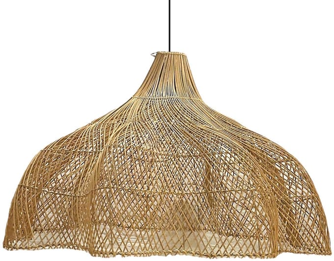 Rotan hanglamp Kiki XL -Ø80cm - 4Shine