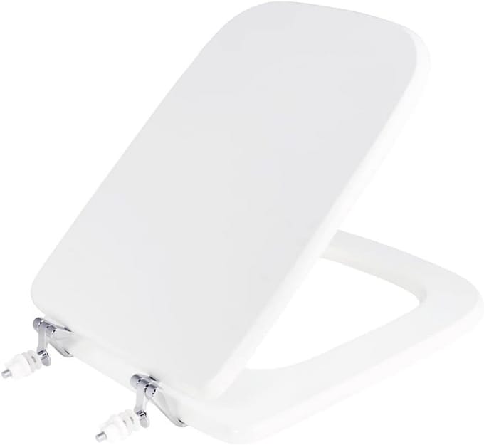 Ideale WC-bril met Hoogglans Afwerking, 34,2 x 42,6 cm, Wit