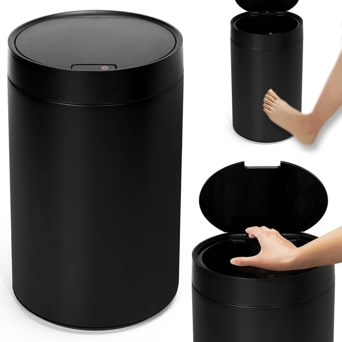 Automatische Prullenbak met Sensor - 17L - Zwart Mat
