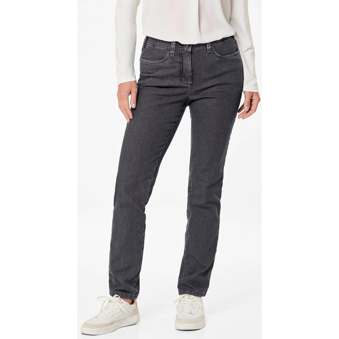 Smalle jeans LOUISA - antraciet - Gr. 52 van Goldner Fashion