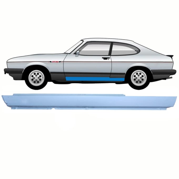 Volledige dorpel voor Ford Capri 1974-1987 / Links