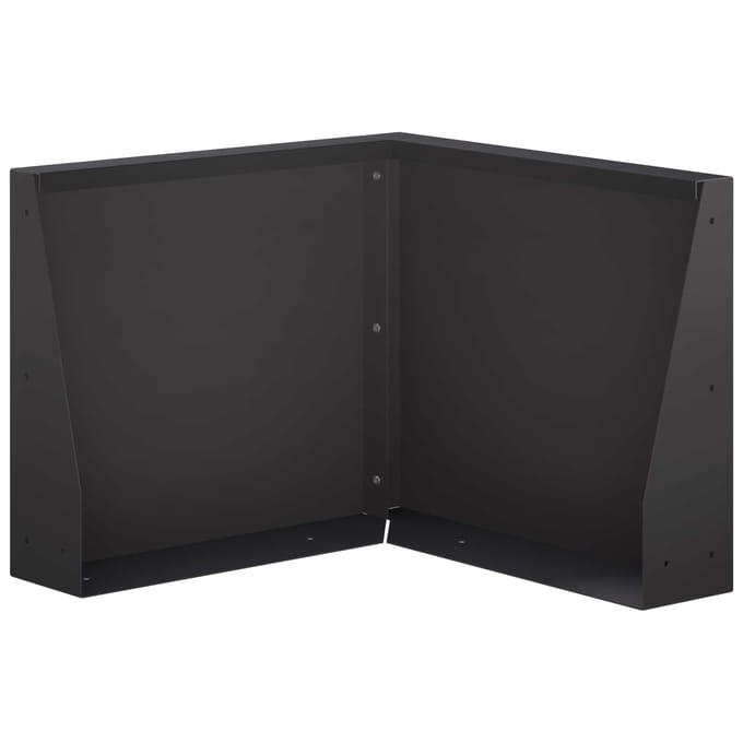 vidaXL - Keermuur - 50 - x - 50 - x - 40 - cm - Staal - Zwart