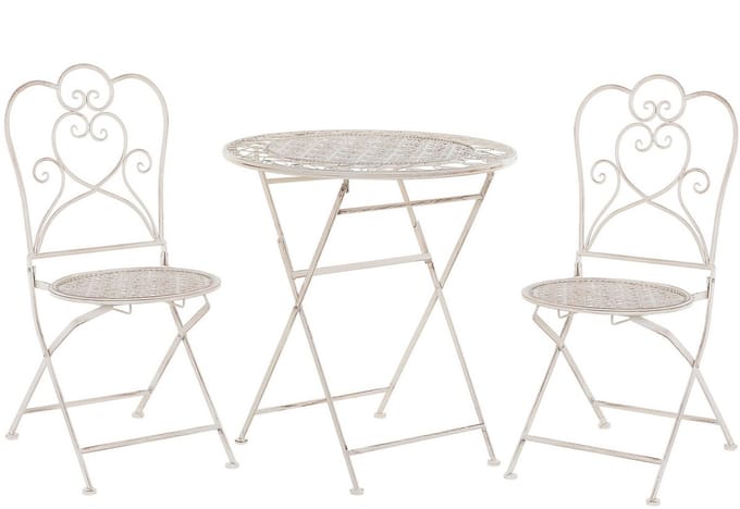 TRIESTE - Bistroset voor 2 - Lichtbeige - IJzer