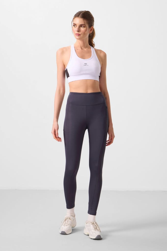 Hoge taille skinny legging met zak