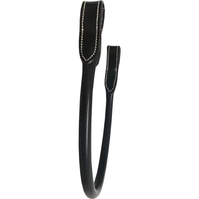 Ronde lederen wenkbrauwband voor paarden Silver Crown