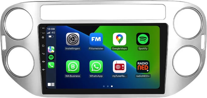 Carplay autoradio voor Volkswagen Tiguan | 2007 t/m 2015 | Android 13 | Draadloos Apple Carplay & Android Auto | 2GB + 32GB | 8-Core processor | Davilon | 2025 model | 2007 2008 2009 2010 2011 2012 2013 2014 2015 | Bluetooth & Wifi