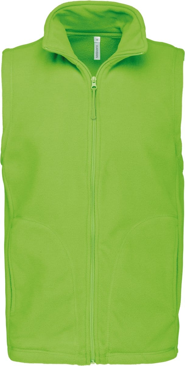 Kariban Bodywarmer van microfleece heren K913 - Lime - 5XL