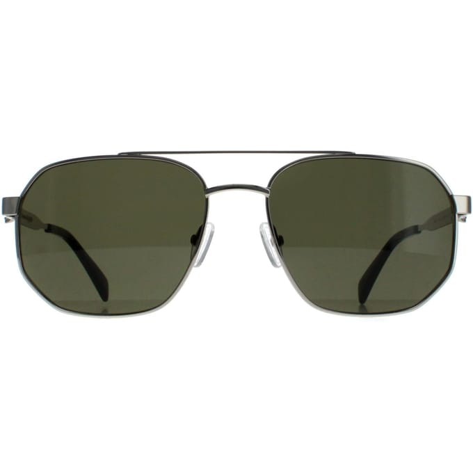 Alexander McQueen Aviator Unisex Zilver Groen AM0458S