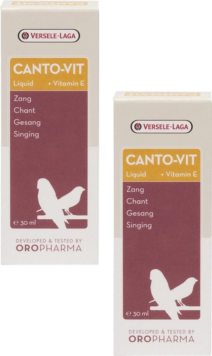 Versele-Laga Oropharma Canto-Vit Liquid Zang&Vitamine E - Vogelsupplement - 2 x 30 ml
