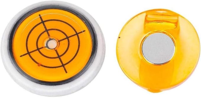 Golfbal Marker - Accessoire - Golfen - Magnetische bevestiging - 3 x 1.5 cm - Oranje