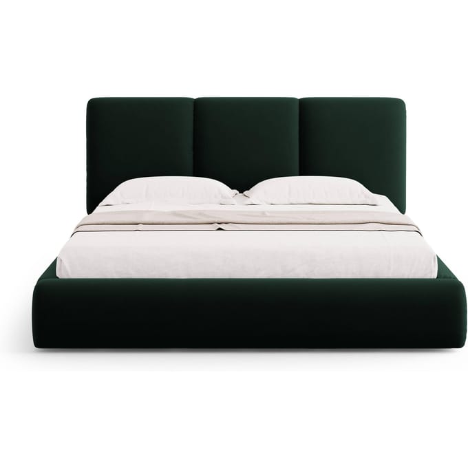 Bedframe Nicolas velvet met opbergruimte en hoofdbord 140 x 200 cm | Cosmopolitan Design
