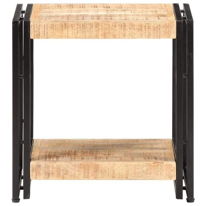 vidaXL - Bijzettafel - 40x30x40 - cm - ruw - mangohout