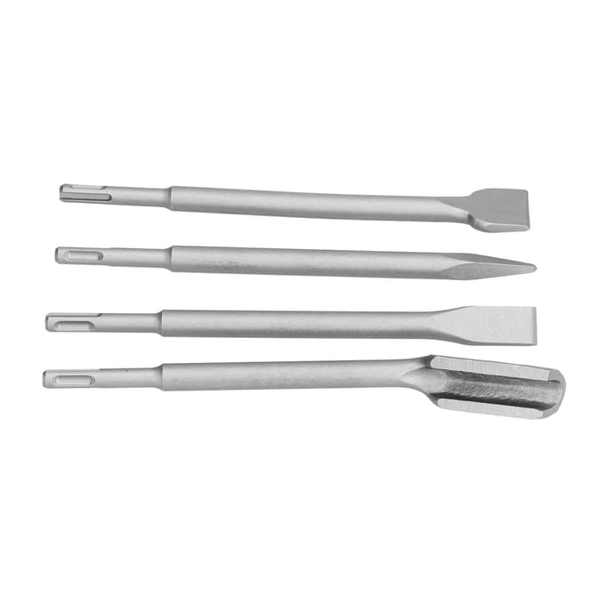 4 STUKS Beit Hamer Boorbeitels Beton Hamer Bits Set Inclusief Platte Beitelpunt Beitelpunt en