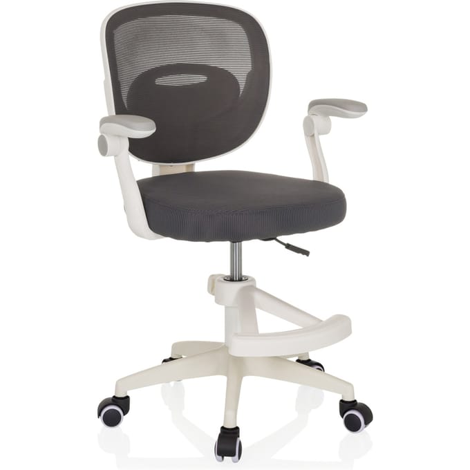 Kinderbureaustoel / kinderstoel KIDDY SMART stof grijs hjh OFFICE