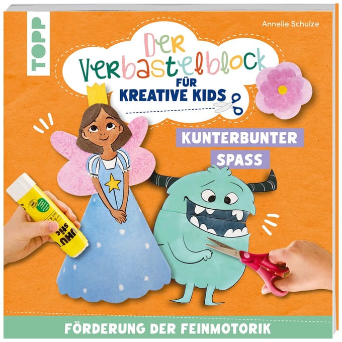 Boek "Der Verbastelblock für kreative Kids. Kunterbunter Spaß"