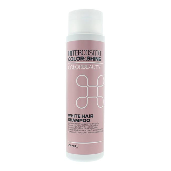 Intercosmo, Kleur & Glans, Haarshampoo, Voor Neutralisatie Van Gele Tinten, 300 ml