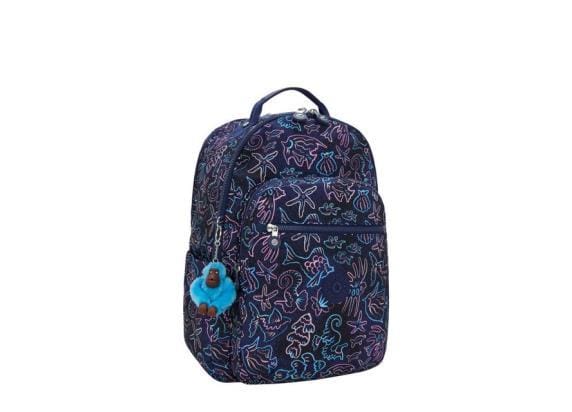 KIPLING Seoul College Extra Disco Fish Boekentassen en rugzakken